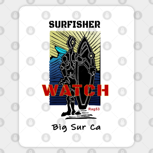 Big Sur California Surf Watch Sticker by The Witness